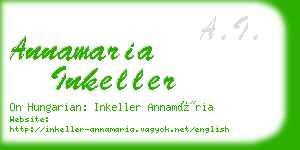 annamaria inkeller business card